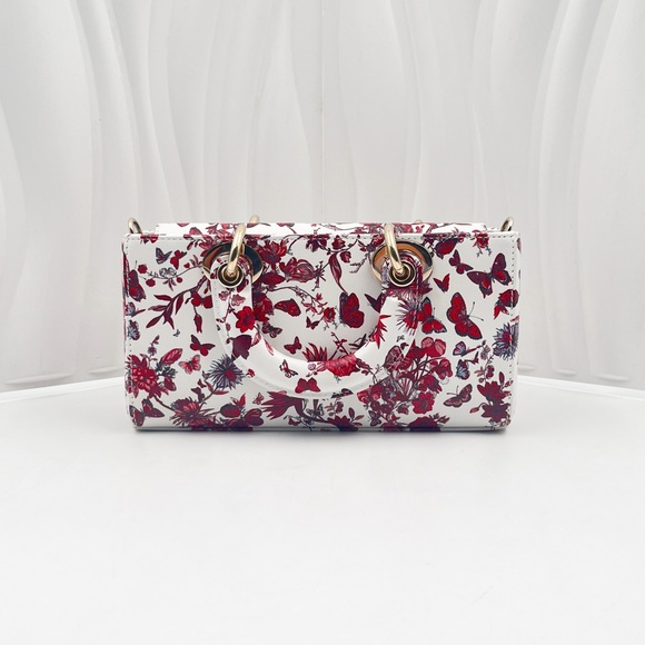 DIOR Lady Dior Small Bag Butterfly & Floral Print with Gold Hardware - Picture 6 of 14